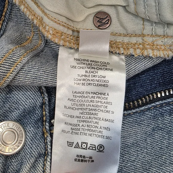 We The Free Free People Raw Hem High Rise Jegging Jeans 24 (XS/0) NWT - Picture 10 of 11